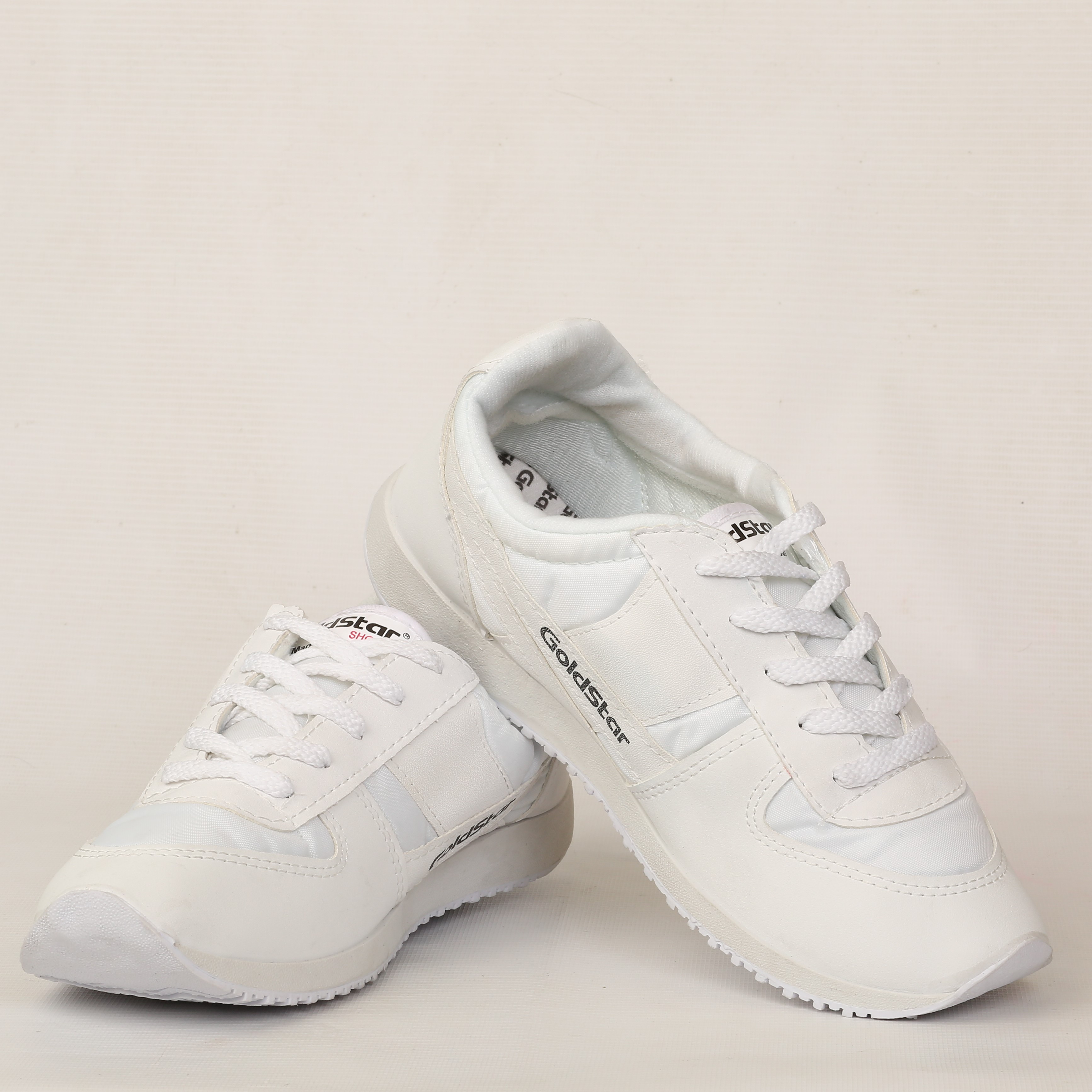 white goldstar shoes