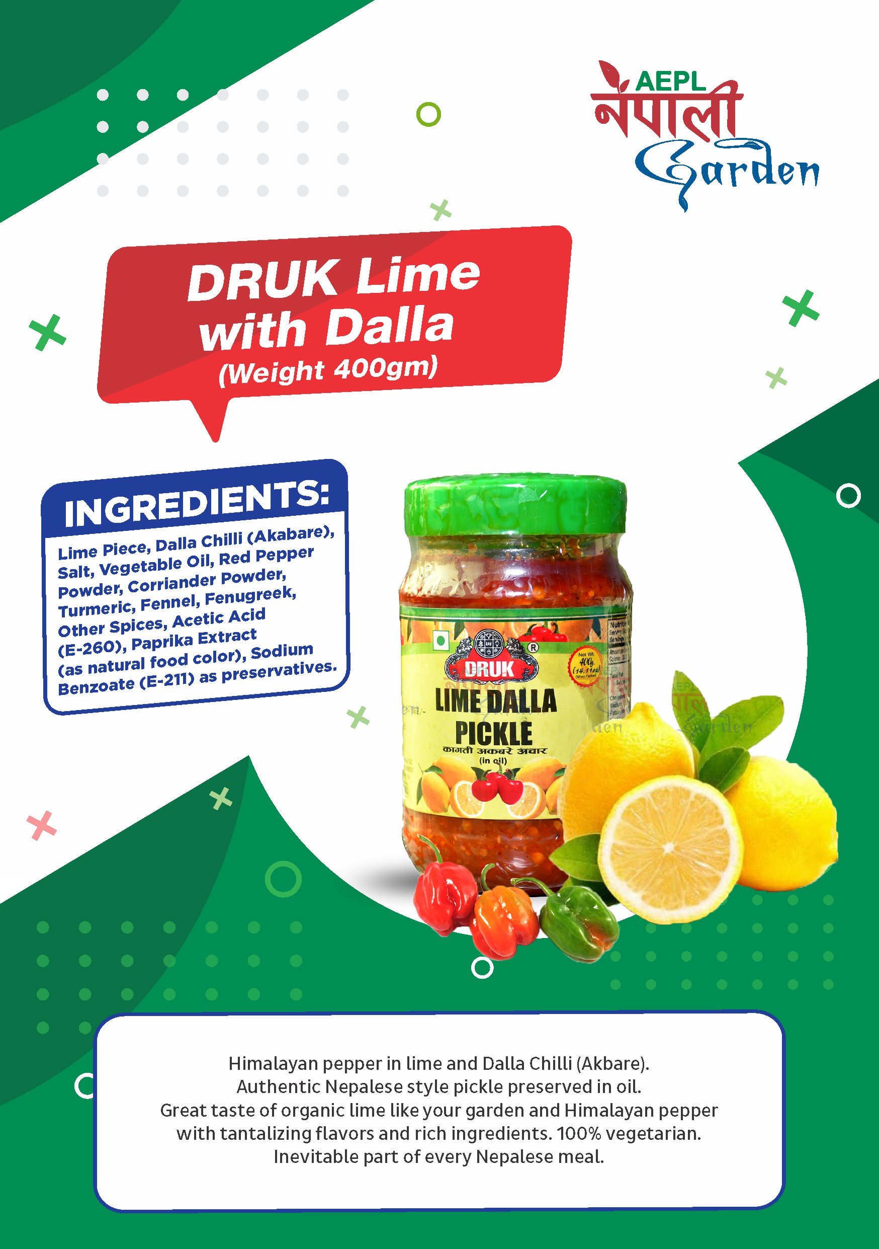 DRUK Lime with Dalla(12 Jars)