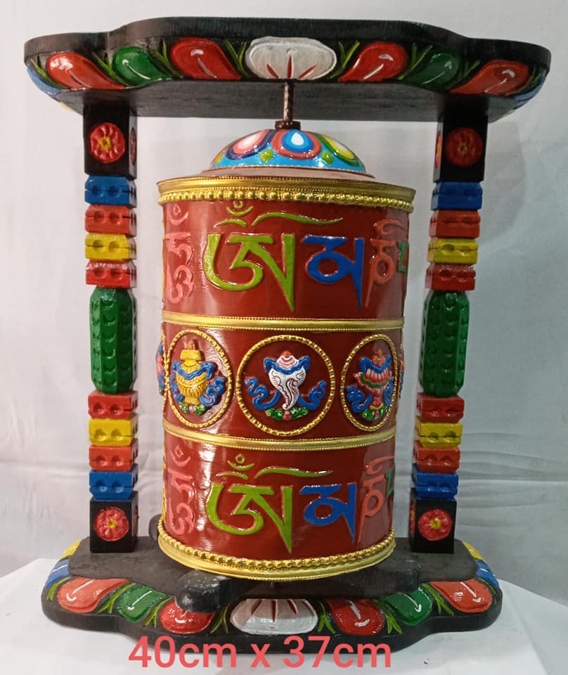 Wall Hanging Buddhist prayer wheels-30 cm