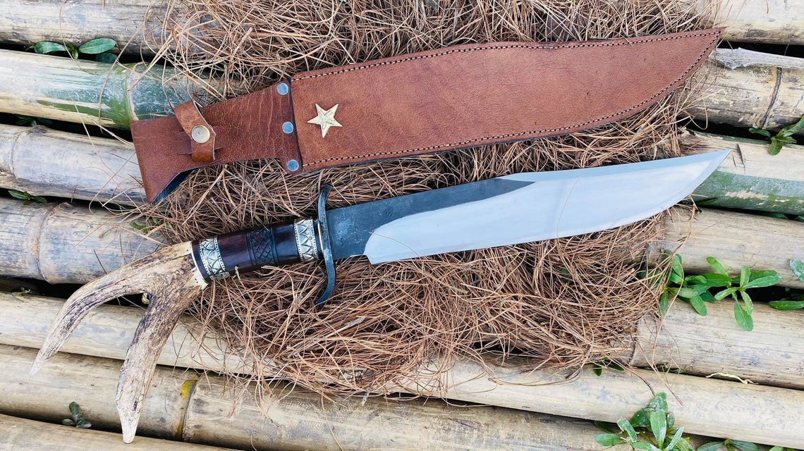 14.5 Inches Custom Made Bowie Knife