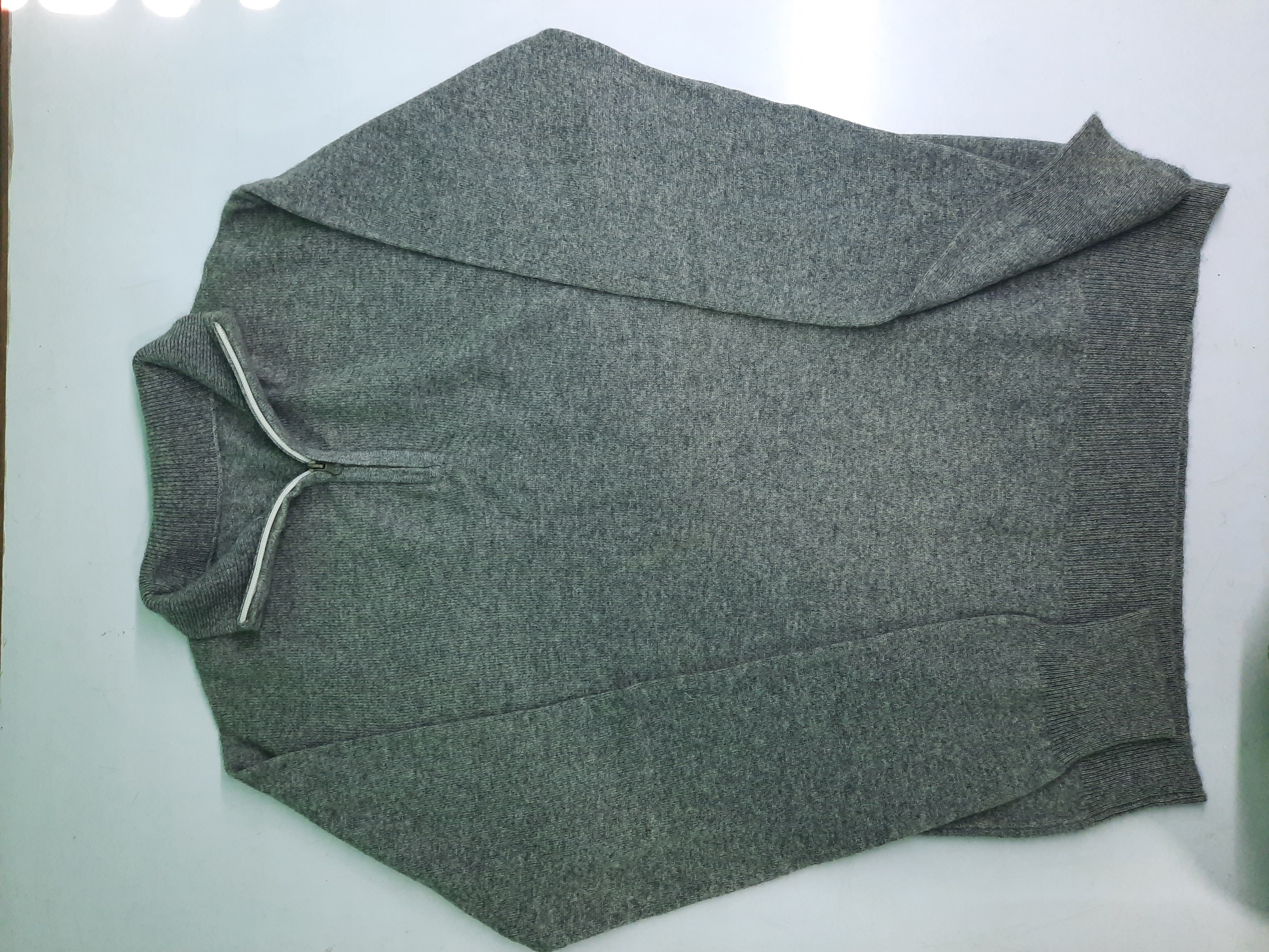 100% Cashmere Pashmina Handmade Zipper Sweater Jumper