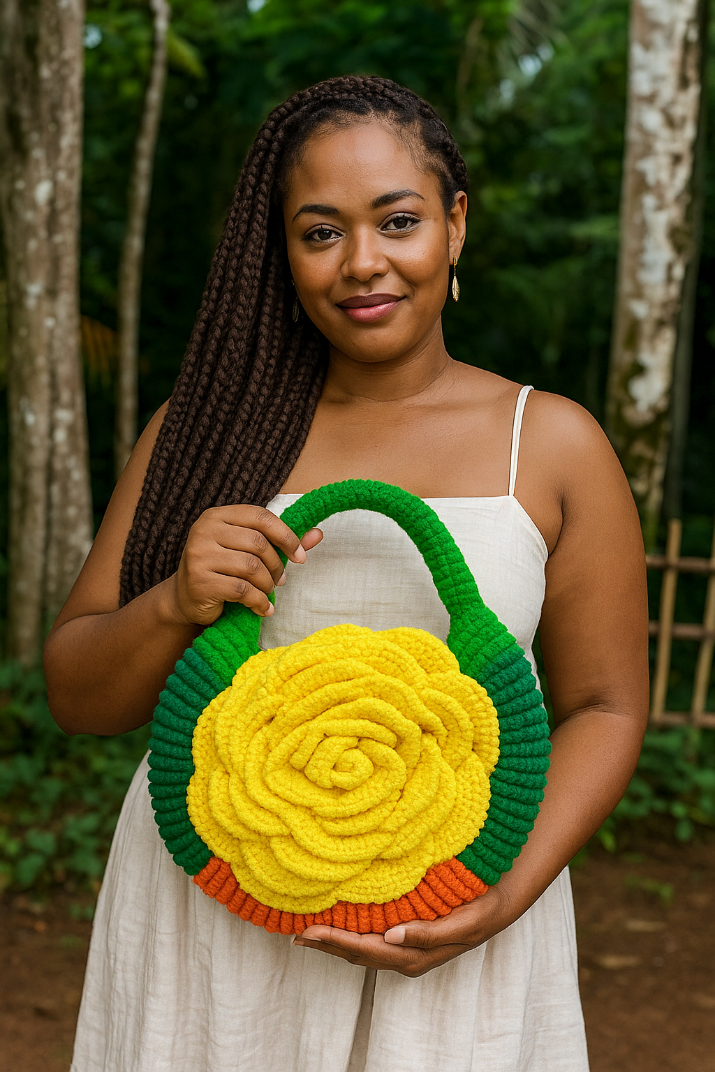 Crochet Rose bag