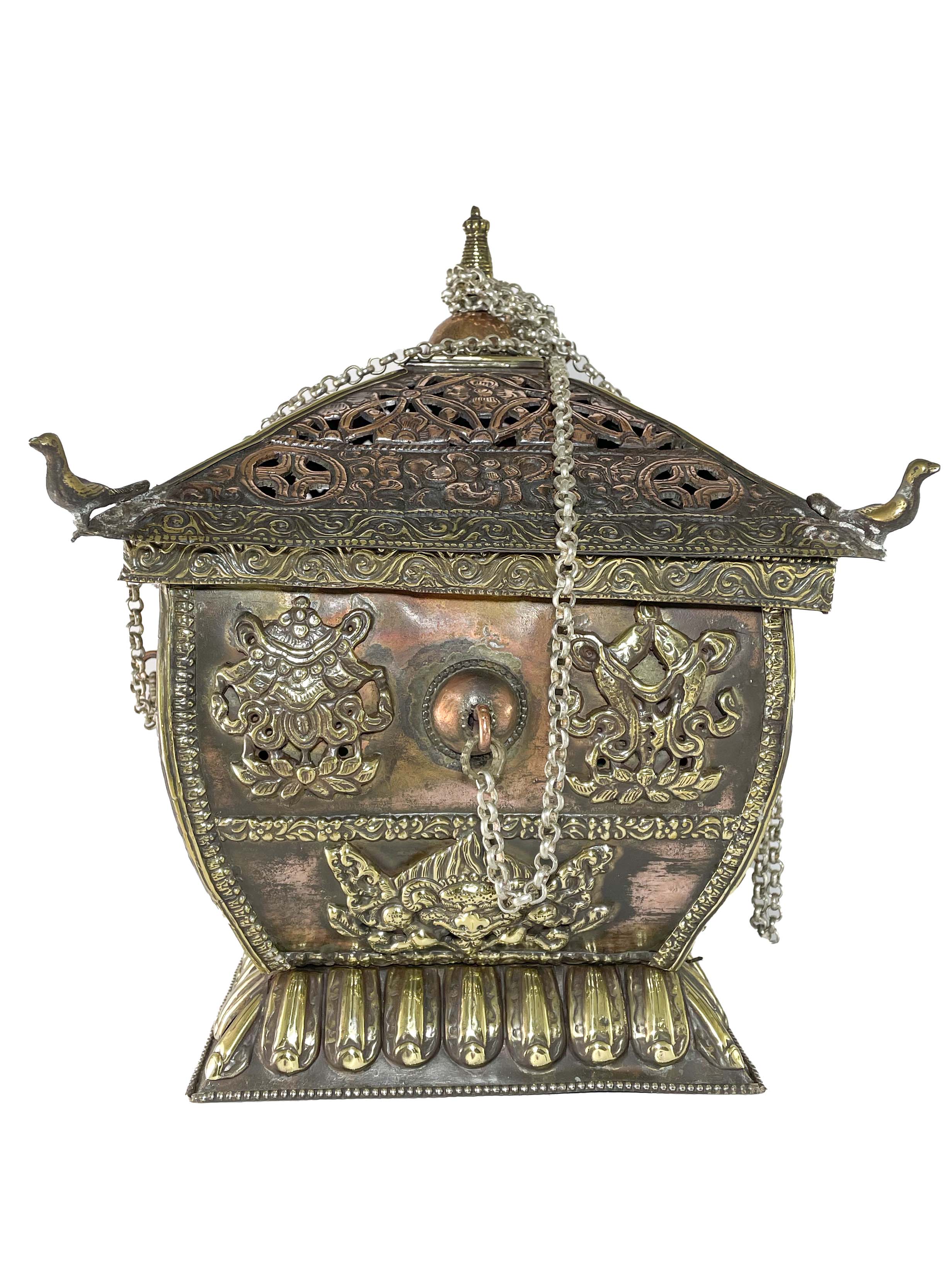 Incense Burner, Copper plated 
