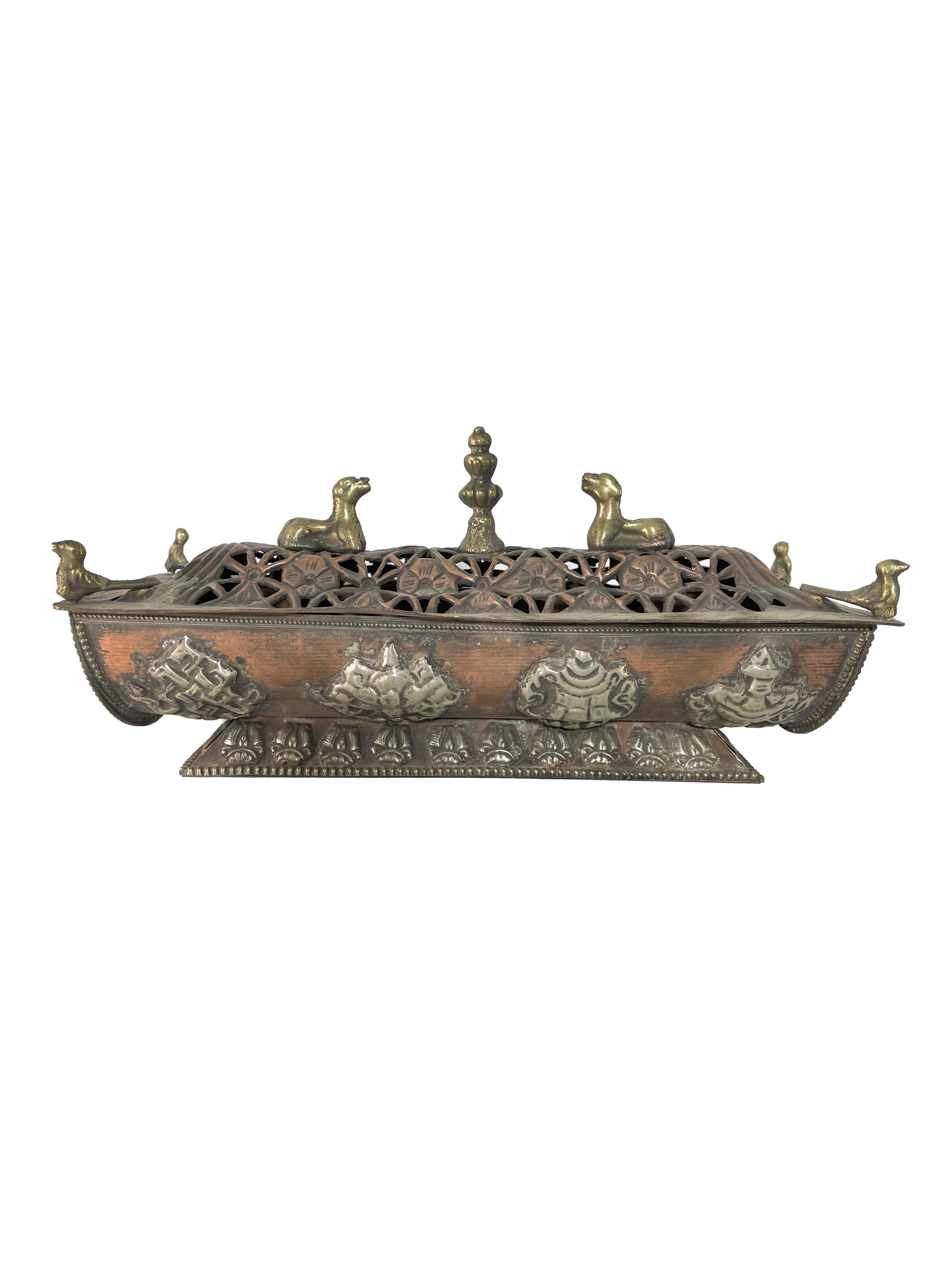 Incense Burner, Copper plated 