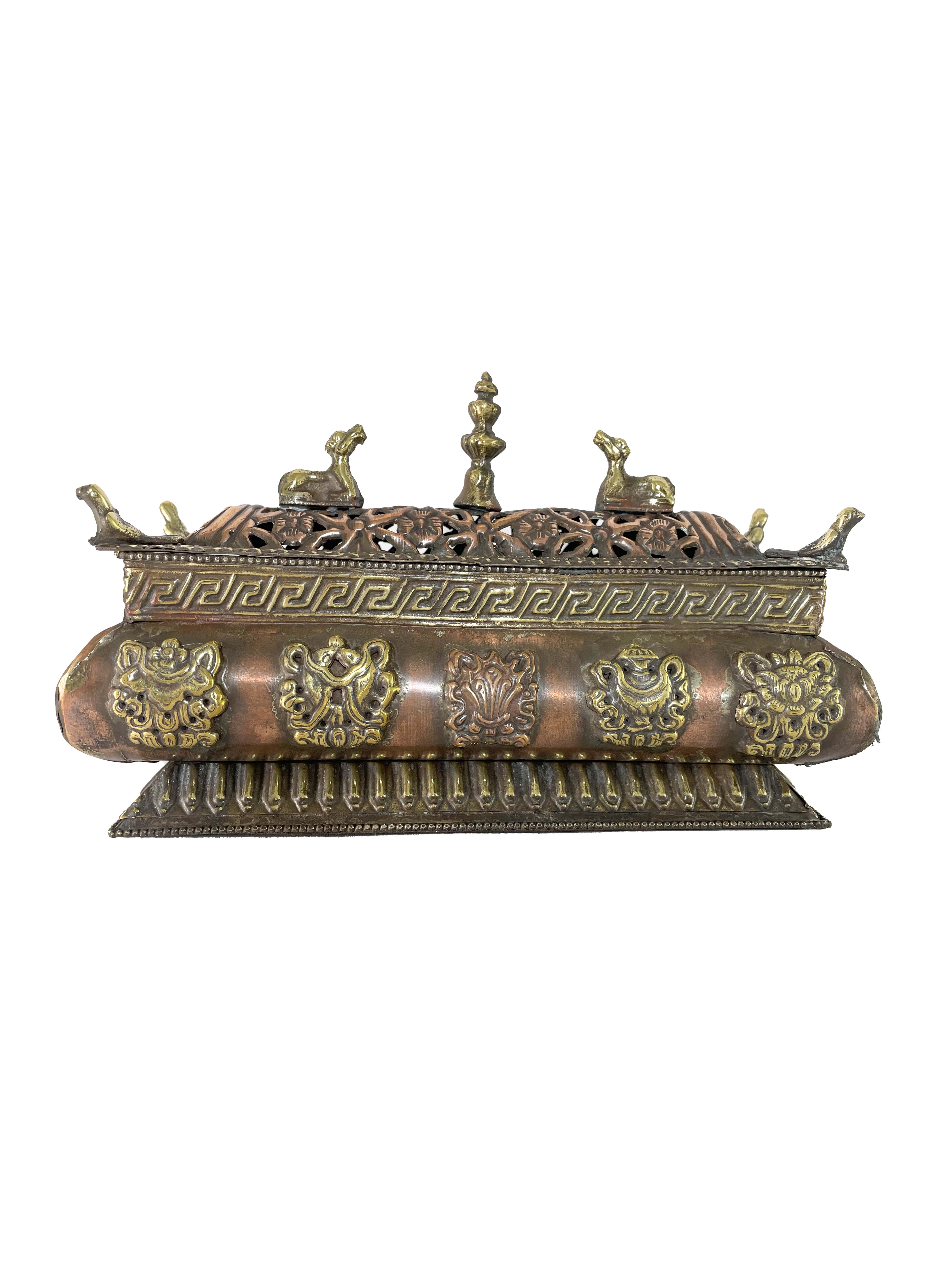 Incense Burner, Copper plated 