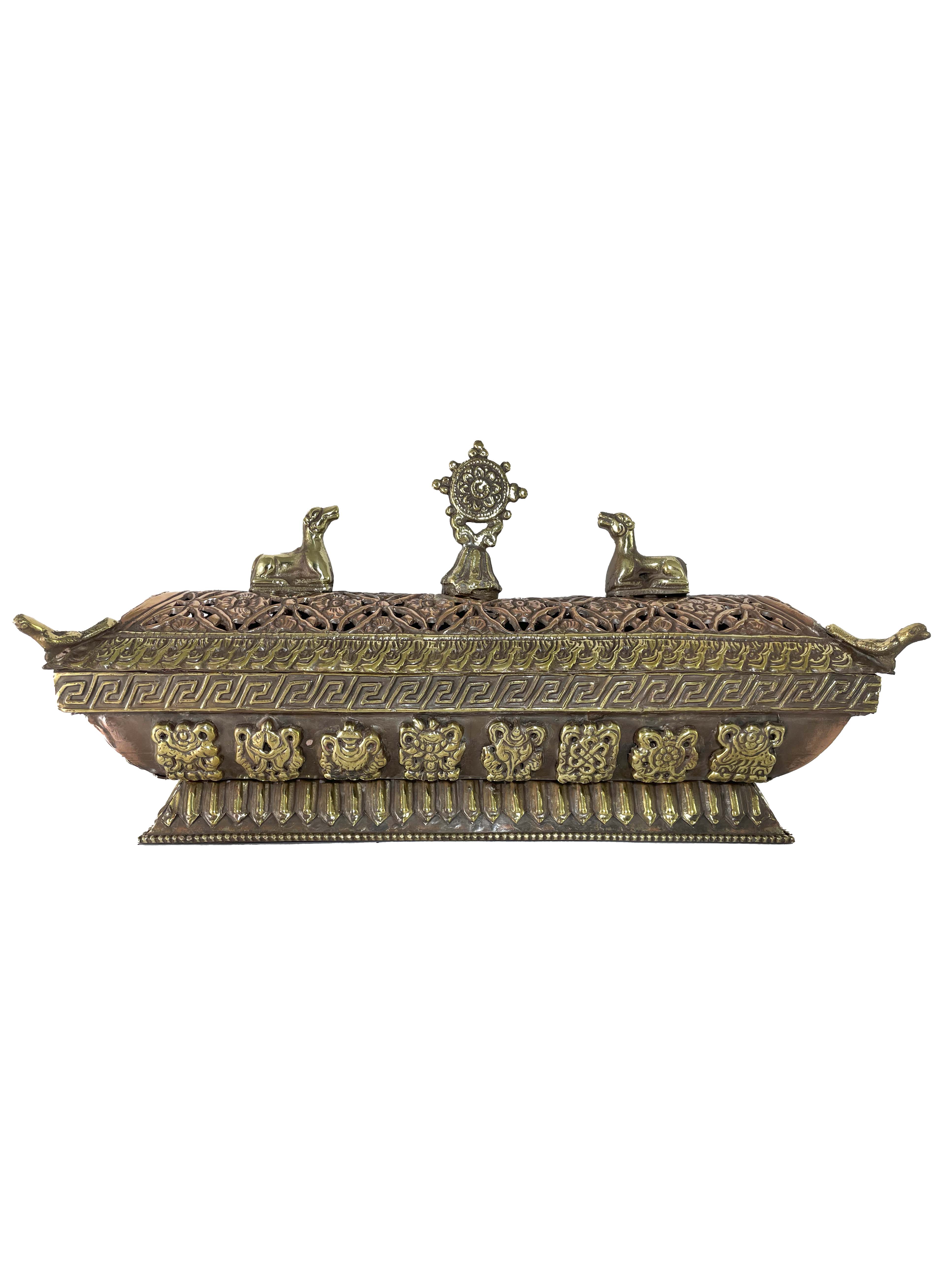 Incense Burner, Copper plated 