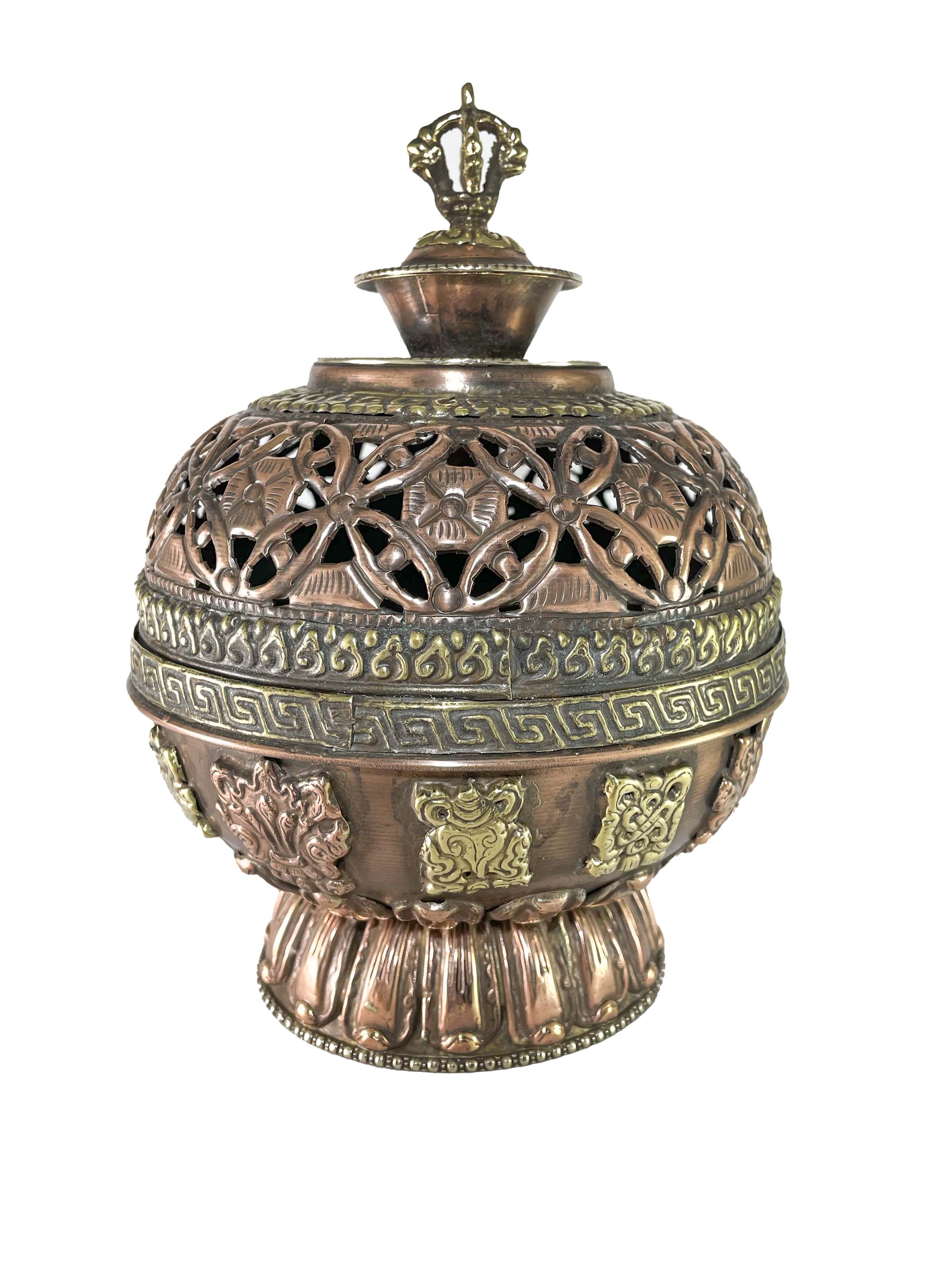 Incense Burner, Copper plated 