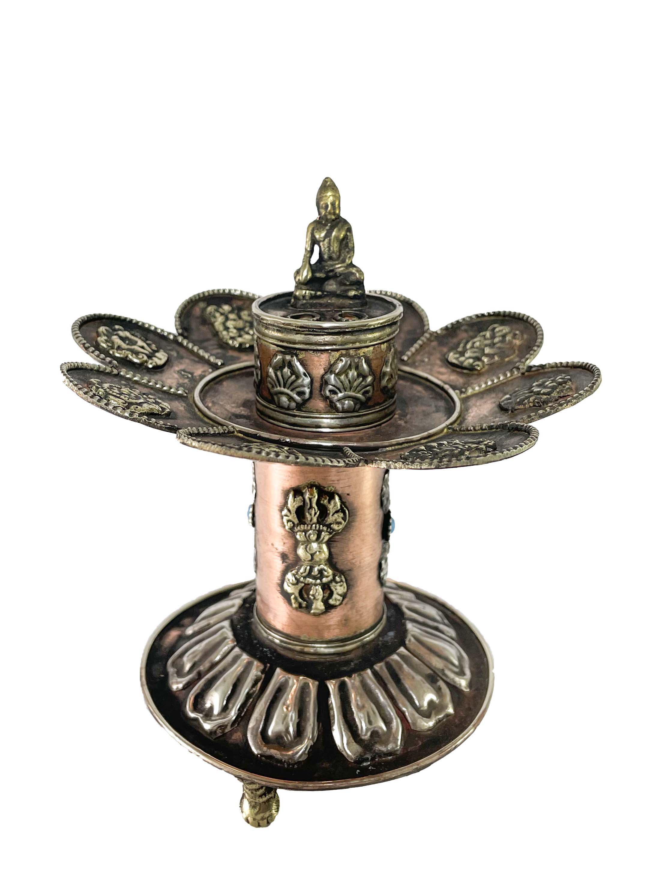 Incense Burner, Copper plated 