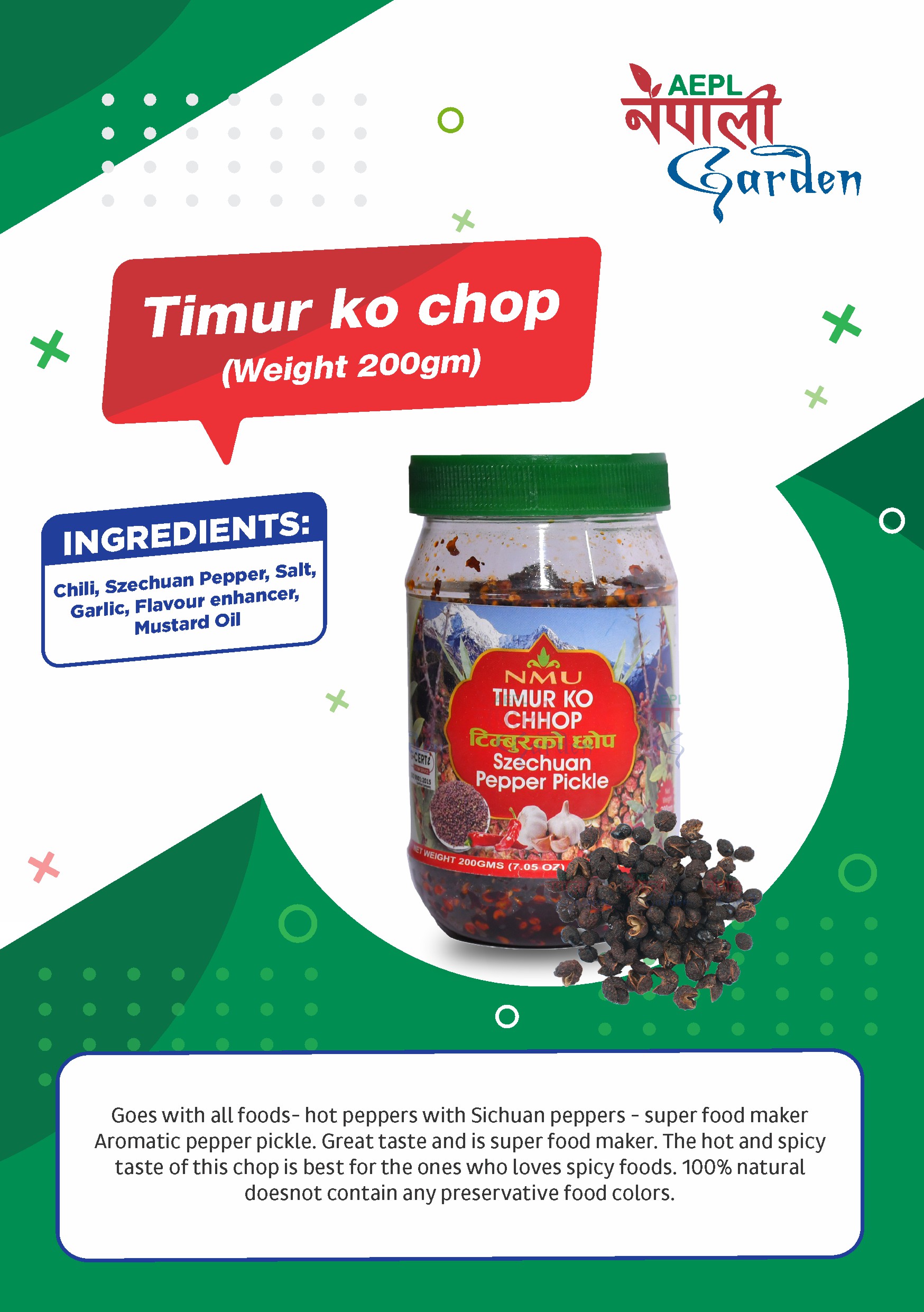 Navaras Timbur ko Chop(24 Jars)