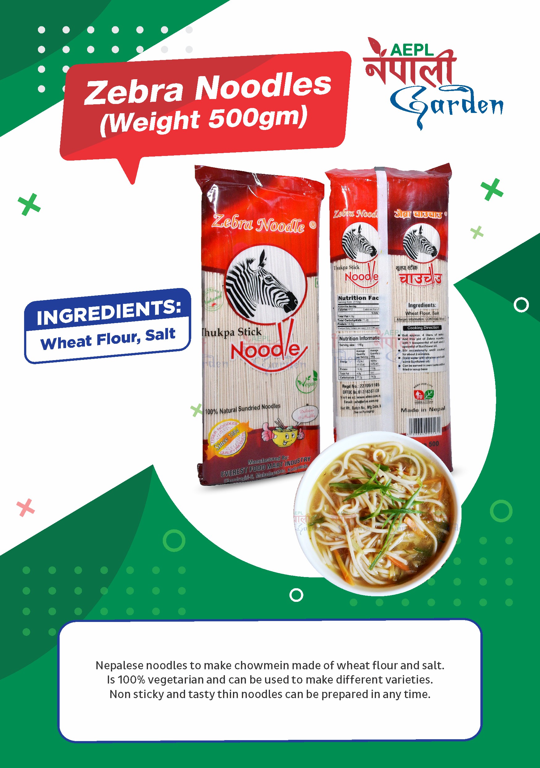 Zebra Noodles(30 Packets per cartoon)