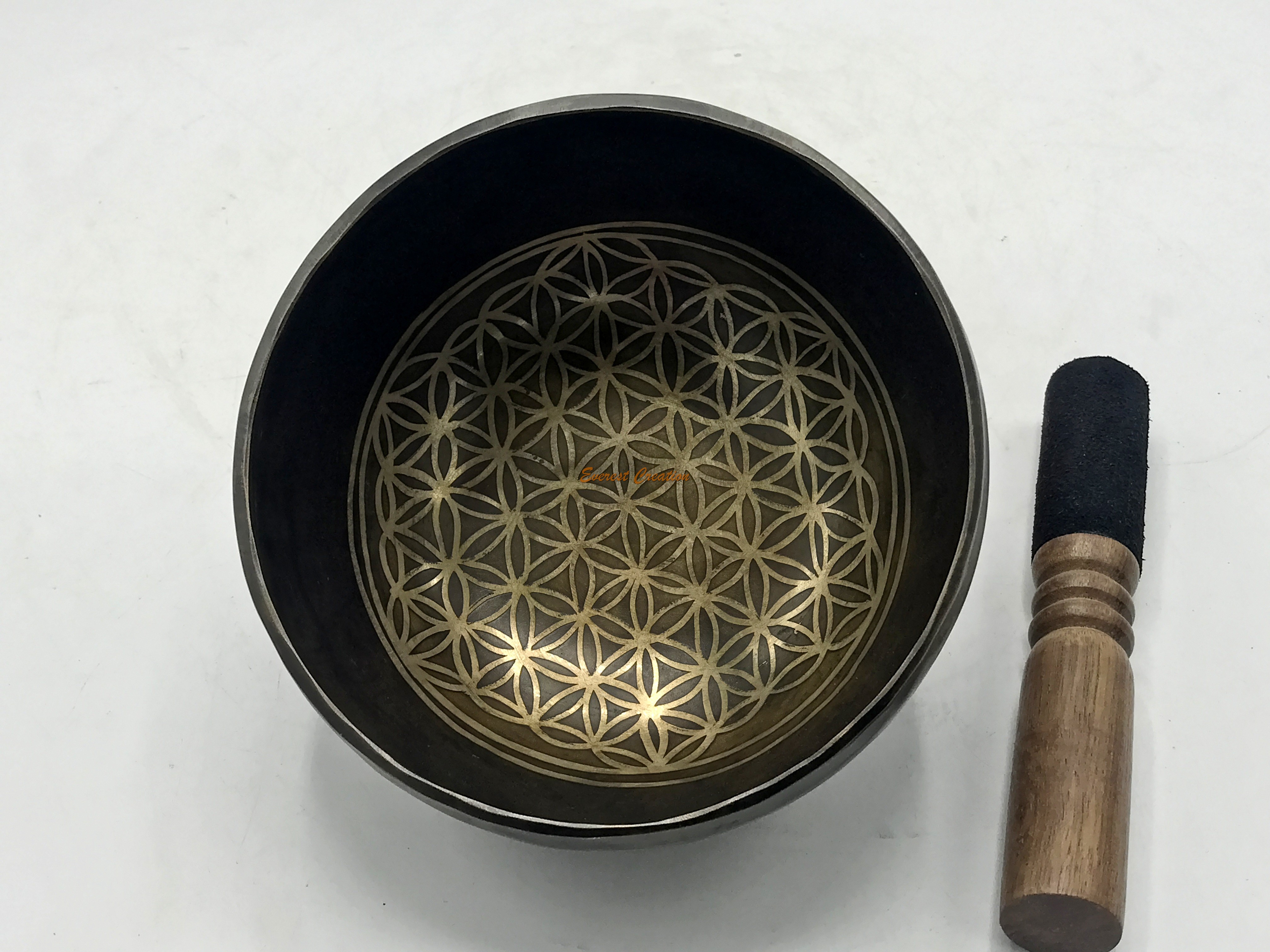 9.5 Handmade Flower of Life Singing Bowl