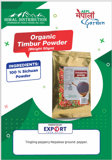 Annapurna Organic Timur Powder (100 Packets)