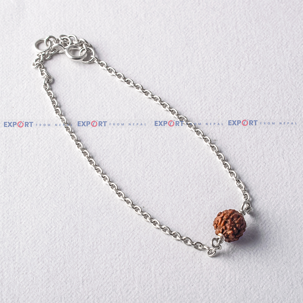 5 Mukhi Rudraksh Single Bead Bracelet