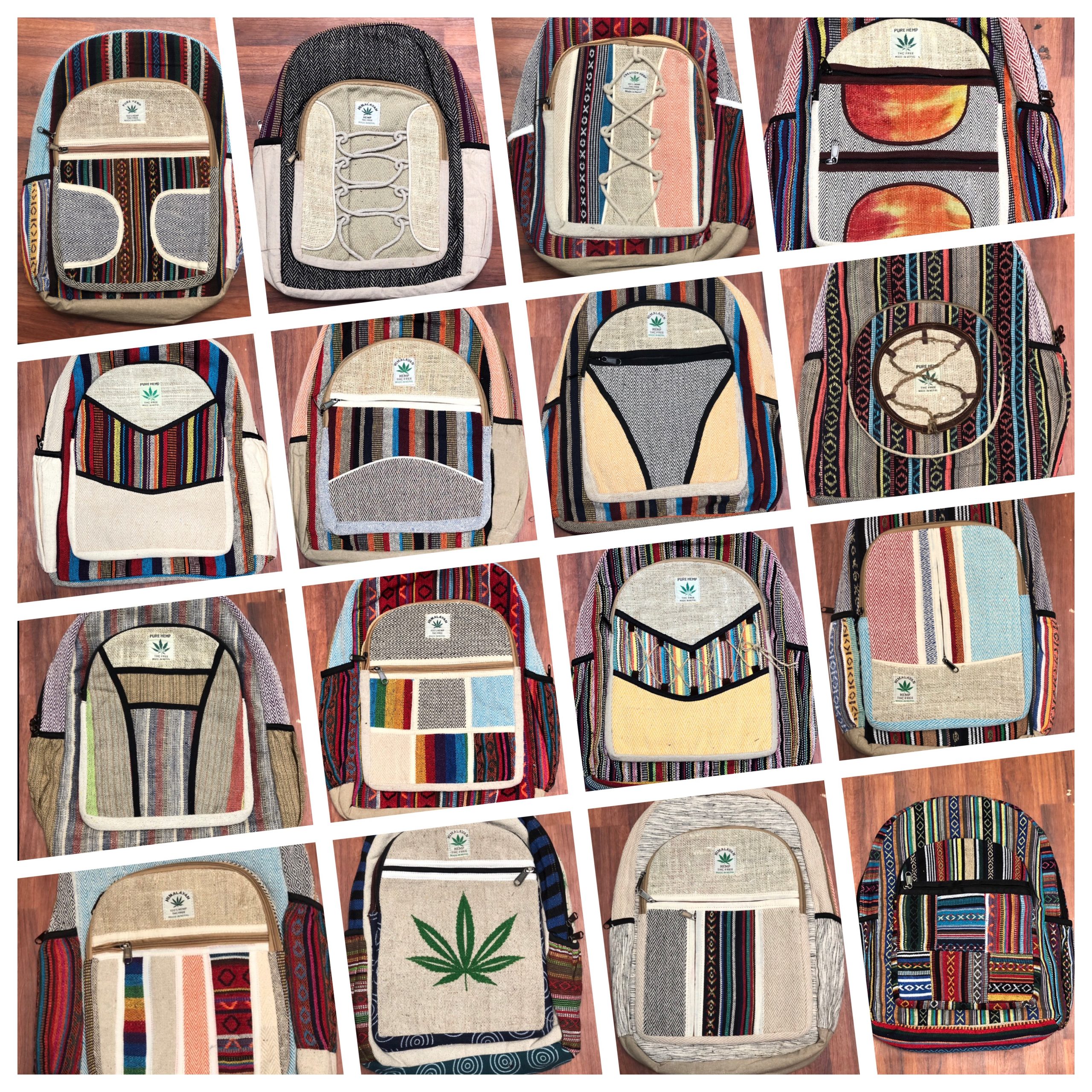 Dozen Set-Hemp BackBag.