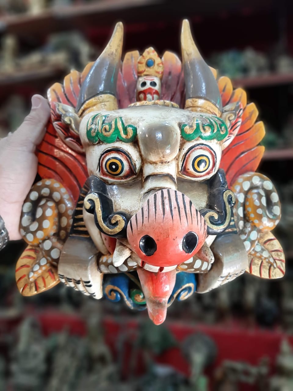 Wooden Barahi Mask