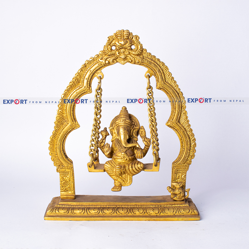 Statue of Ganesh on Swing