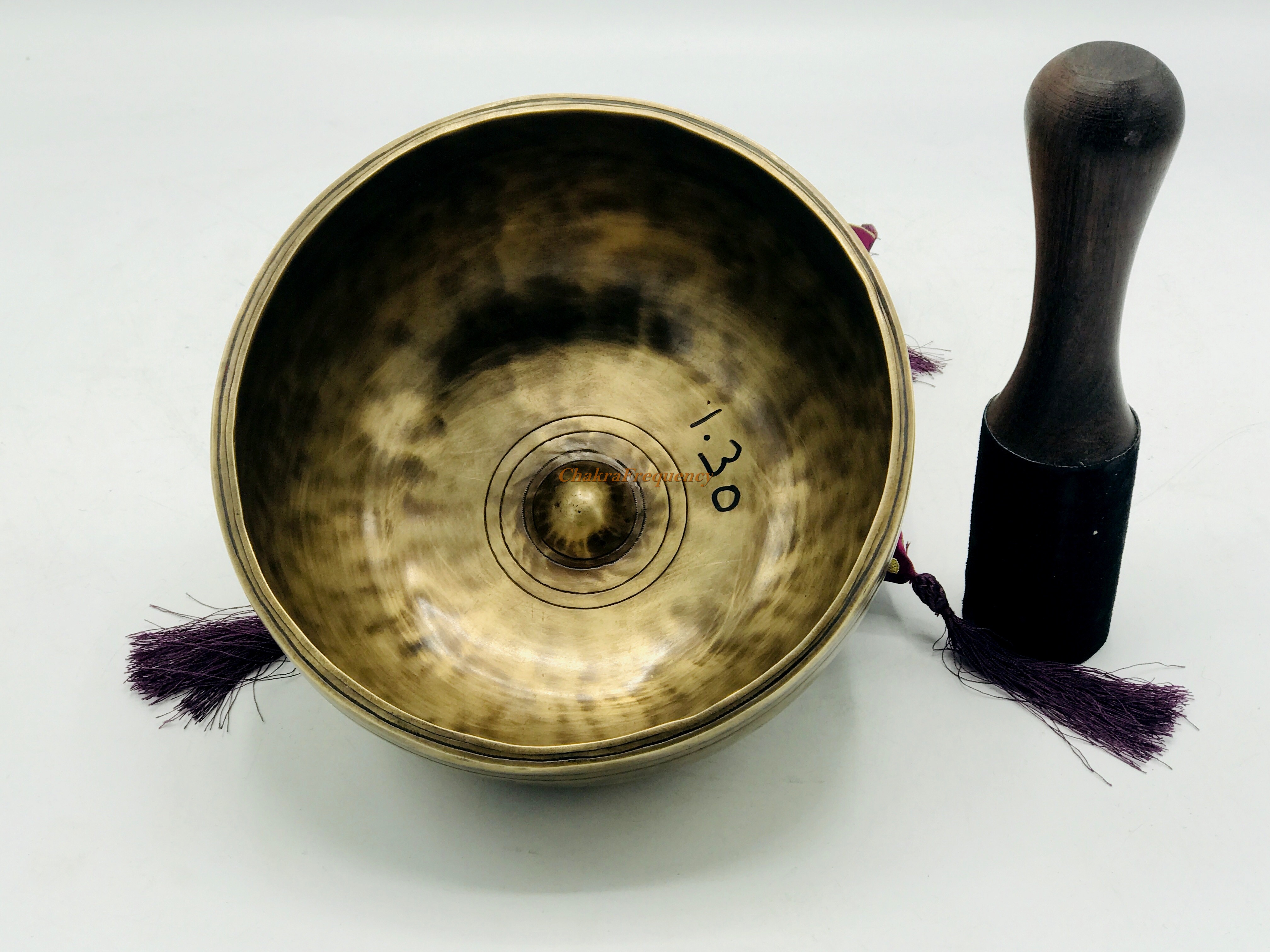 8 Inch Lingam Singing Bowl-Tibetan Lingam Singing Bowl-High quality Lingam Bowl-Deep resonate sound healing bowl-Chakra Balancing Bowl-Sound Therapy Bowl-Yoga and Meditation Bowl comes with cushion, Striker and mallet