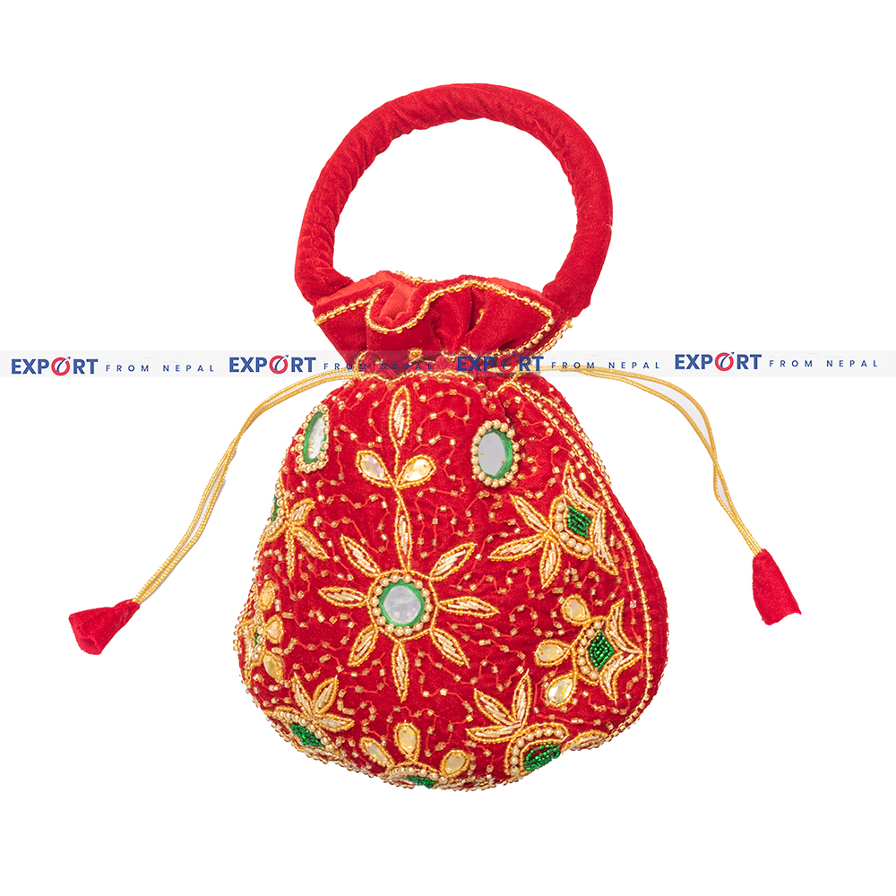 Handmade Red Money Bag Thaili