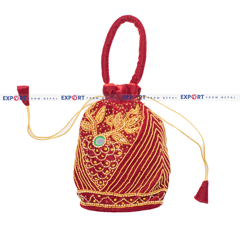 Handmade Red Money Bag Thaili