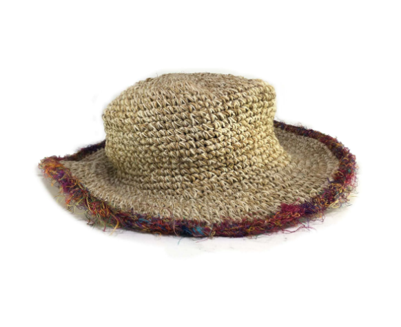 Handmade Hemp Cap , Free Size 