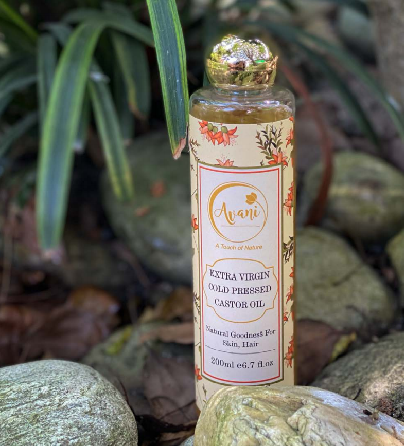 Avani 100% Natural Castor Oil Cold Pressed Extra Virgin for Healthy Hair and Skin (200 ml)