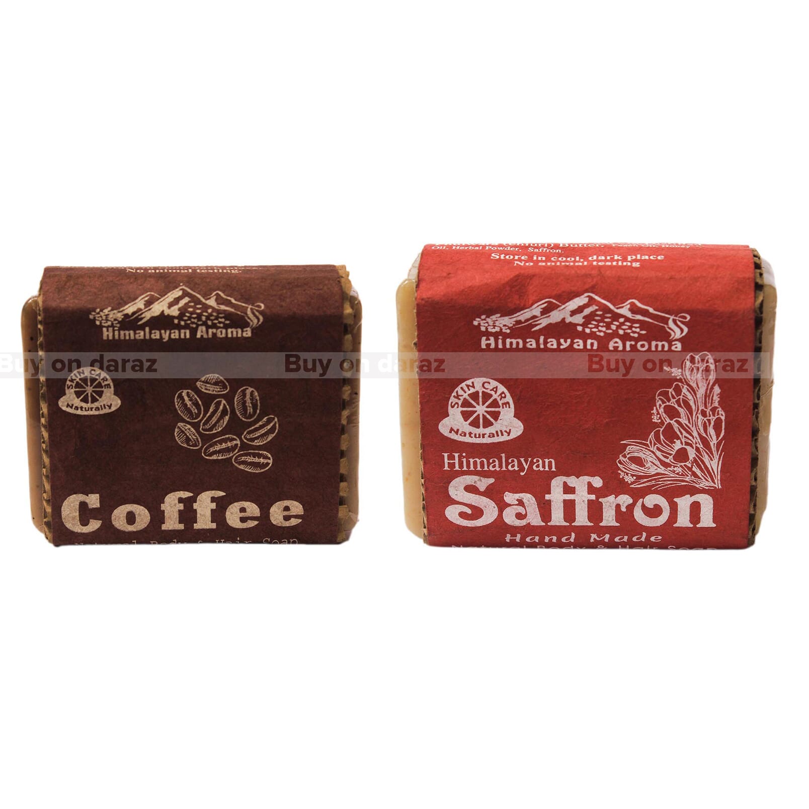 Himalayan Handmade Natural Body and Hair Soap (Set of 2)