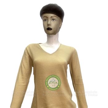 High Quality Ladies Sweater Round and V-Neck Thin Sweater