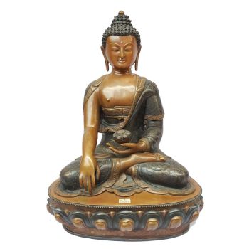 Shakyamuni Buddha Statue Double Color Oxidation