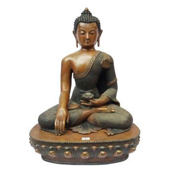 Shakymuni Buddha Statue Double Color Oxidation