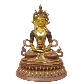 Aparmita Statue Partly Gold Plated Painted Face