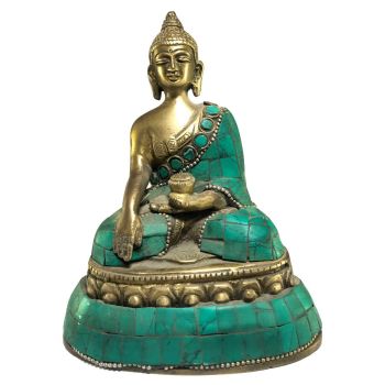 Statue of Shakyamuni Buddha, with Stone Setting