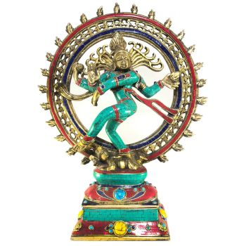 Statue of Nataraj, with Stone Setting