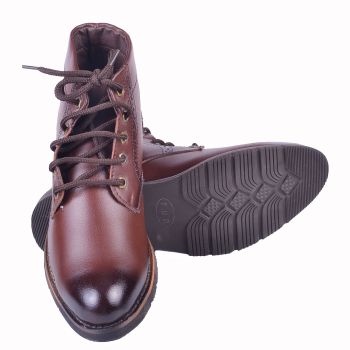 Chocolate Brown Low Ankle Boot for Men