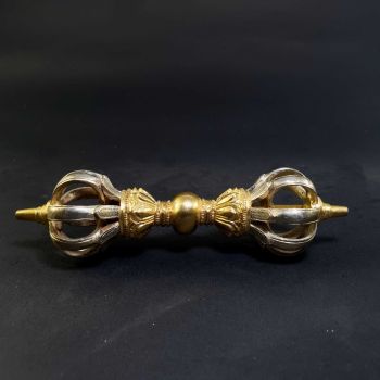 Good Quality 9 Point Vajra Dorje, Gold and Silver Plated