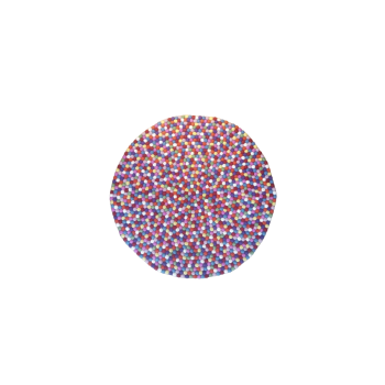 Multi-Color 100 Cm Round Handmade Felt Ball Carpet for Home and Office