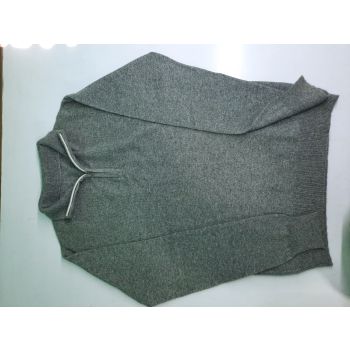 100% Cashmere Pashmina Handmade Zipper Sweater Jumper 