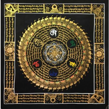  Tibetan Thangka of Mantra Mandala
