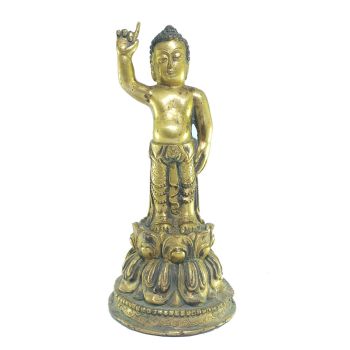 Old Stock , Tibetan Statue of Baby Buddha, Full Fire Gold Plated , Last Piece