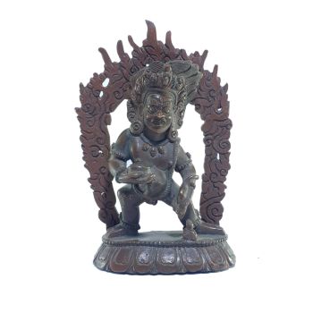  Old Stock , Tibetan Statue of Black Jambala, Chocolate Oxidized , Last Piece