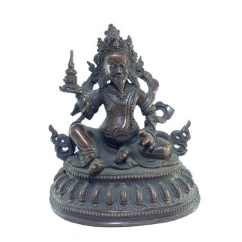  Old Stock , Tibetan Statue of Chatur Maharaj, Chocolate Oxidized , Last Piece