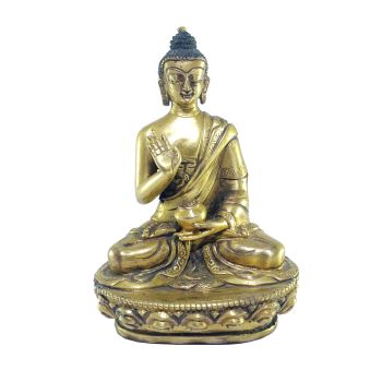 Old Stock , Tibetan Statue of Amoghasiddhi Buddha, Full Fire Gold Plated , Last Piece