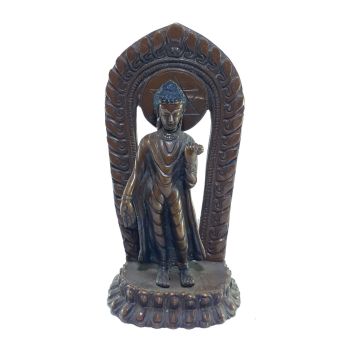  Old Stock , Tibetan Statue of Dipankara Buddha, Chocolate Oxidized , Last Piece