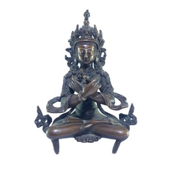 Old Stock , Tibetan Statue of Vajradhara, Chocolate Oxidized , Last Piece