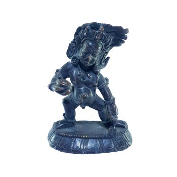  Old Stock , Tibetan Statue of Black Jambala, Chocolate Oxidized , Last Piece