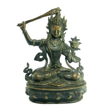  Old Stock Statue of Manjushree Oxidized , Last Piece 