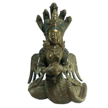 Old Stock Statue of Naga Kanya Oxidized , Last Piece