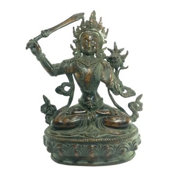  Old Stock Statue of Manjushree Oxidized , Last Piece 