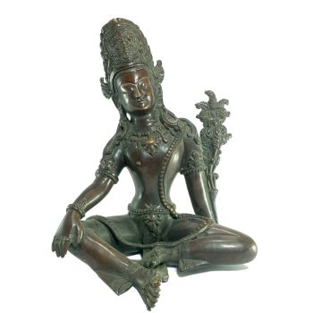  Old Stock Statue of Indra Oxidized , Last Piece 