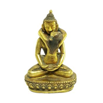 Old Stock Statue of Samantabhadra Full Gold Plated , Last Piece