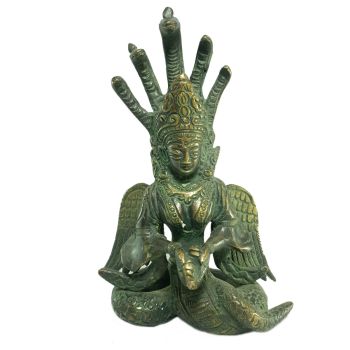  Old Stock Statue of Naga Kanya Oxidized , Last Piece 